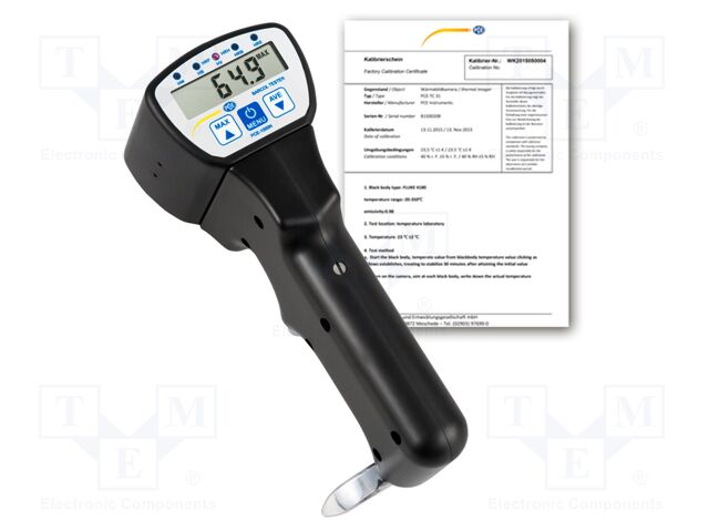 Meter: hardness; LCD 1,7"; 0÷100HBa; Temp: max.50°C; 170x63x82mm