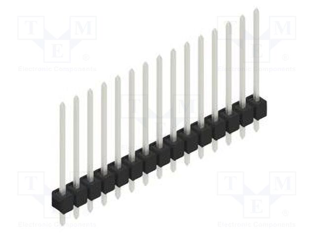 Connector: pin strips; pin header; male; PIN: 15; 2.54mm; THT; 1x15