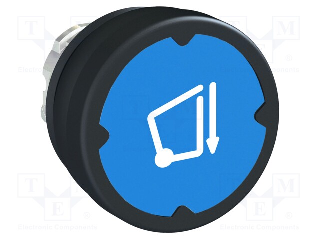 Switch: push-button; Stabl.pos: 1; 22mm; navy; Illumin: none; IP66