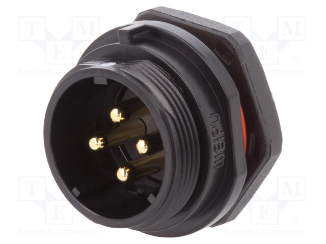 Socket; male; SP21; PIN: 4; IP68; screw terminal; 500V; 4mm2; 30A