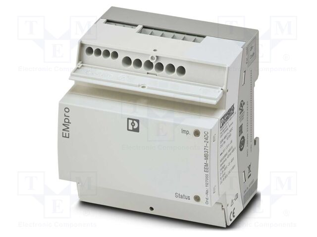 Meter: network parameters; for DIN rail mounting,horizontal