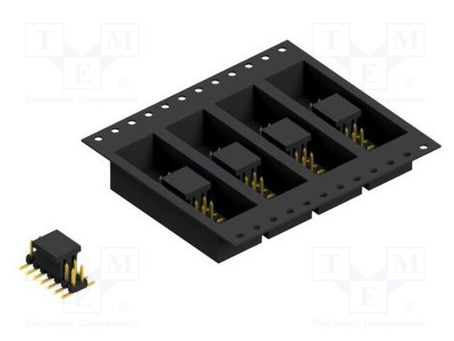 Connector: pin strips; pin header; male; PIN: 14; 2mm; SMT; 2x7; 100V