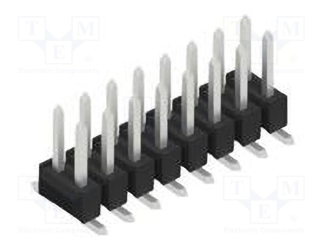 Connector: pin strips; pin header; male; PIN: 16; 2.54mm; SMT; 2x8