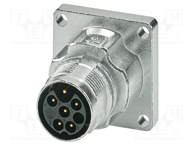 Connector: M17; socket; M17 PRO; PIN: 6; 630V; 14A; IP67; 5+PE