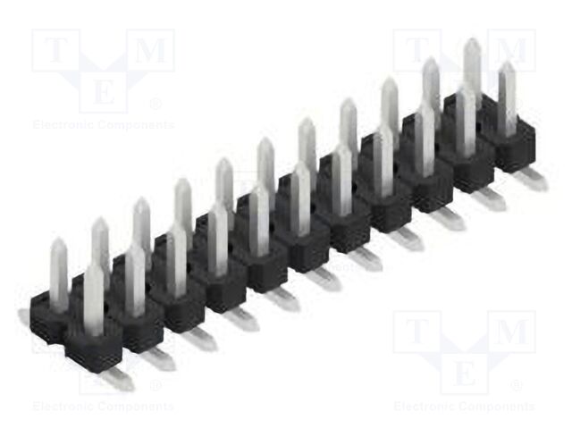 Connector: pin strips; pin header; male; PIN: 22; 2.54mm; SMT; 2x11