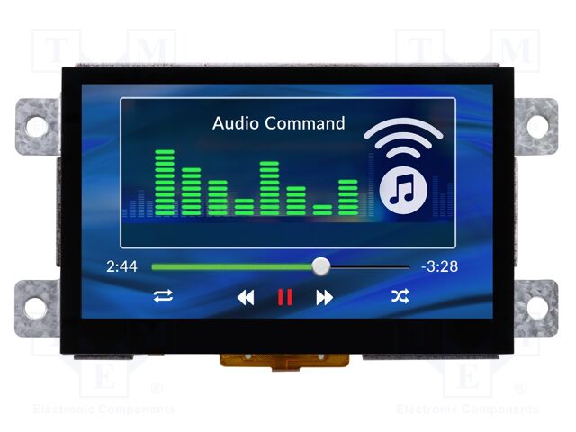 Display: TFT; 800x480; Illumin: LED; Dim: 133x69.9x26.4mm; 723cd/m2