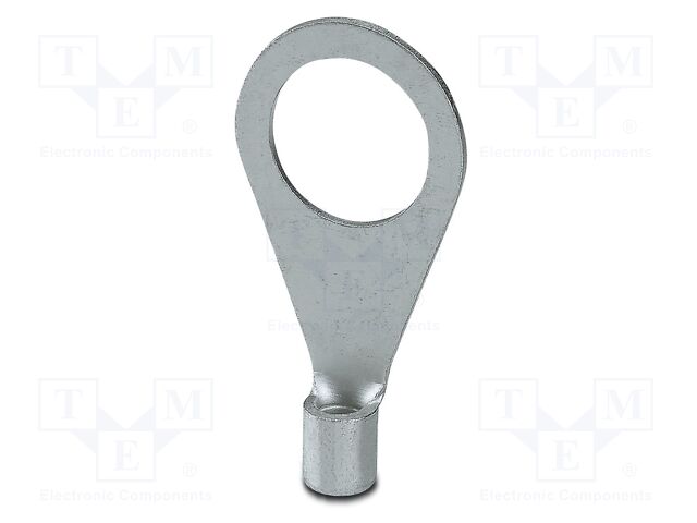 Non-insulated; Body: silver; Tip: ring