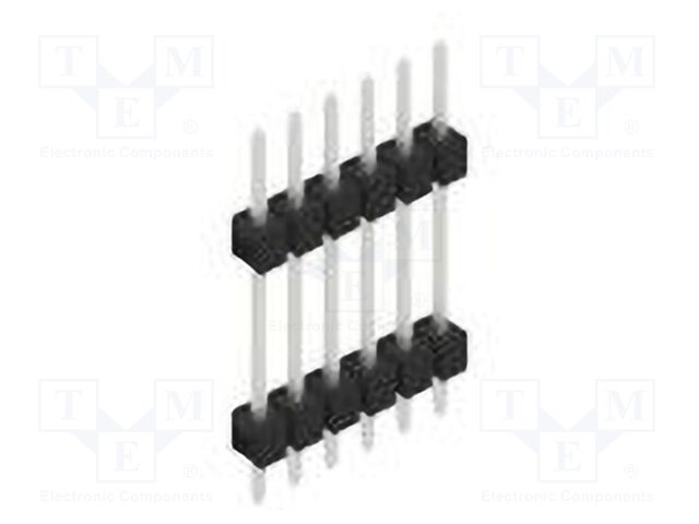 Connector: pin strips; pin header; male; PIN: 6; 2.54mm; THT; 1x6