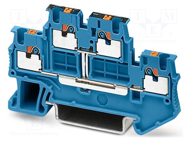 Splice terminal: rail; PT; PA; L: 41.1mm; terminals: 4; W: 3.5mm