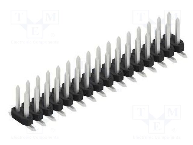 Connector: pin strips; pin header; male; PIN: 32; 2mm; SMT; 2x16