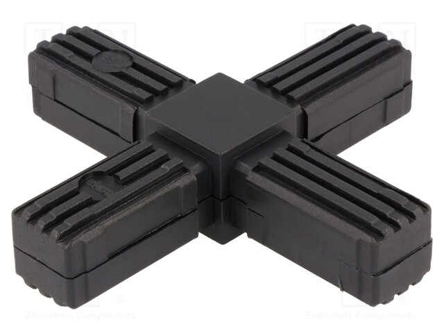 Mounting coupler; for profiles; Mat: polyamide; -30÷100°C; I: 56mm