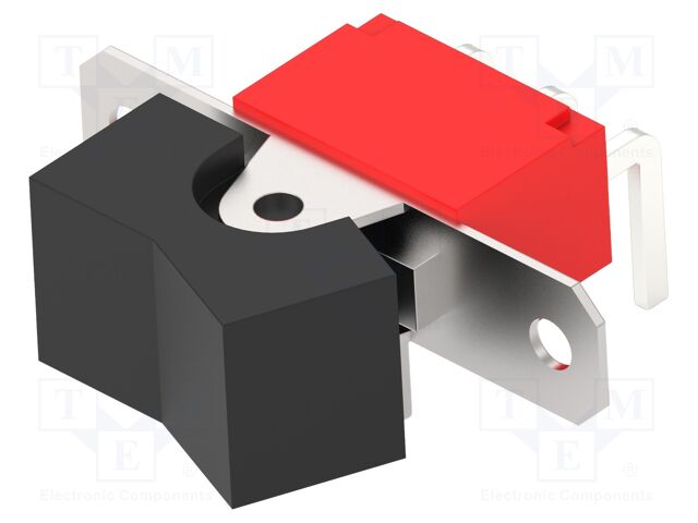 ROCKER; SPST; Pos: 2; ON-ON; 2A/250VAC; 5A/28VDC; black; none; THT