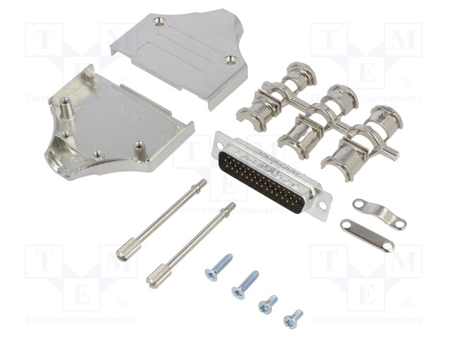 D-Sub HD; PIN: 44; male; shielded; straight; soldering; for cable