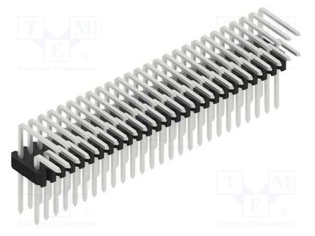 Connector: pin strips; pin header; male; PIN: 52; 1.27mm; THT; 2x26