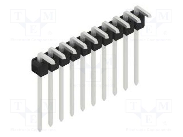 Connector: pin strips; pin header; male; PIN: 10; 2.54mm; THT; 1x10