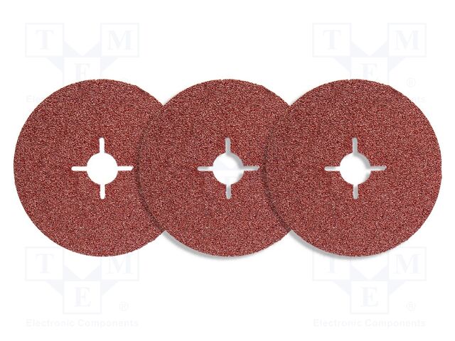 Cleaning cloth: sandpaper; Granularity: 40; Ø125mm; 3pcs.