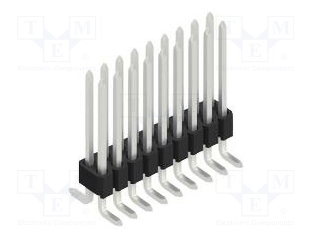 Connector: pin strips; pin header; male; PIN: 18; 1.27mm; SMT; 2x9