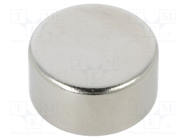 Magnet: permanent; neodymium; 33N; Ø: 12mm; H: 6mm