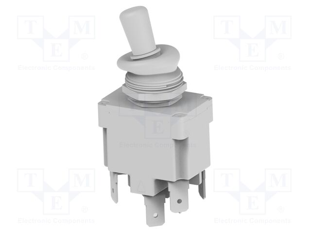 Switch: toggle; Pos: 2; DPDT; ON-ON; 15A/115VAC; 20A/28VDC; -35÷60°C