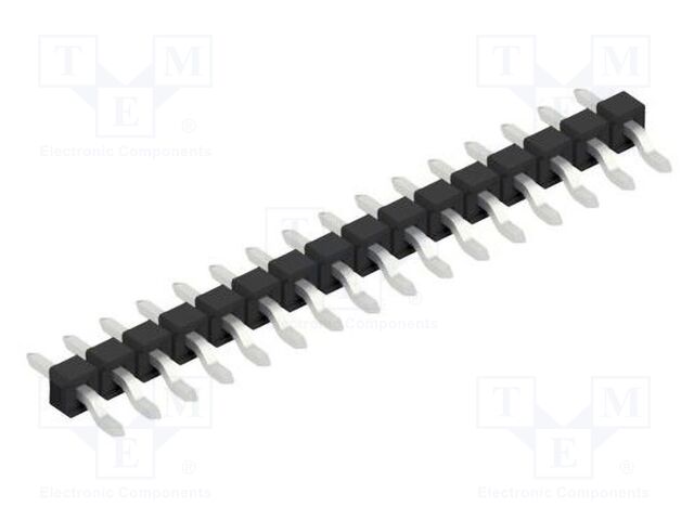 Connector: pin strips; pin header; male; PIN: 16; 2.54mm; SMT; 1x16