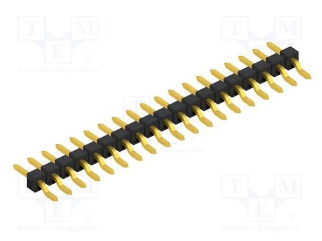 Connector: pin strips; pin header; male; PIN: 19; 2.54mm; SMT; 1x19