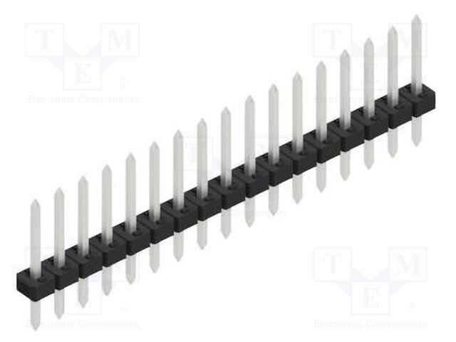Connector: pin strips; pin header; male; PIN: 17; 2mm; THT; 1x17