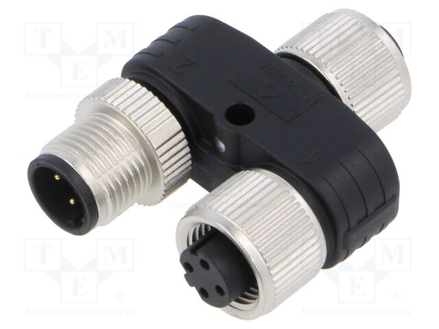 M12 adapter FY-M12D-04F-M12D-04F-Q-0100