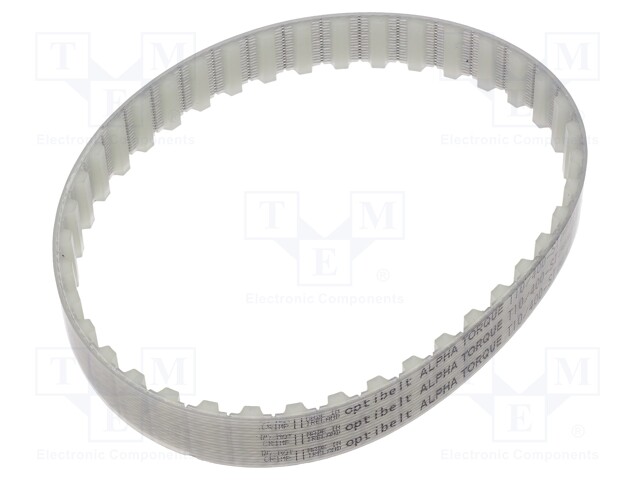 Timing belt; T10; W: 16mm; H: 4.5mm; Lw: 400mm; Tooth height: 2.5mm