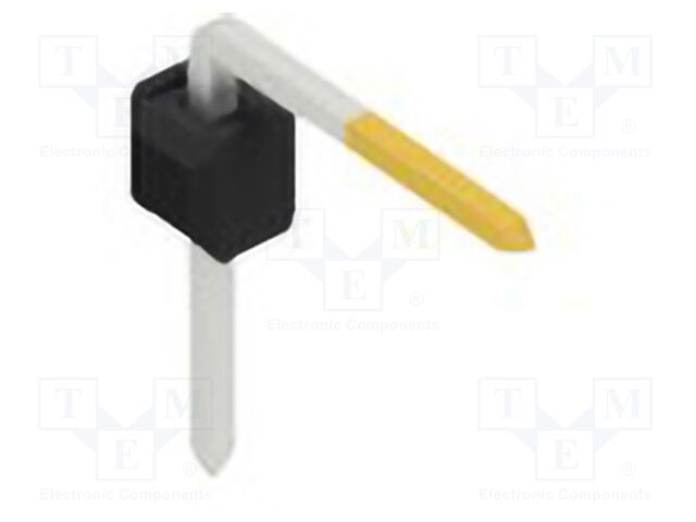 Connector: pin strips; pin header; male; PIN: 1; 2.54mm; THT; 1x1