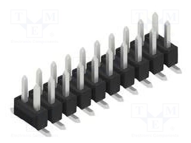 Connector: pin strips; pin header; male; PIN: 20; 2.54mm; SMT; 2x10