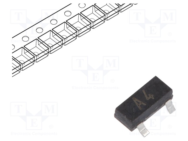 Diode: rectifying; SMD; 75V; 215mA; 4ns; Package: reel,tape; SOT23