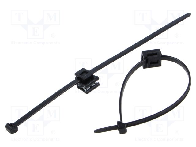 Cable tie; with fixing lugs,with fixing for edges
