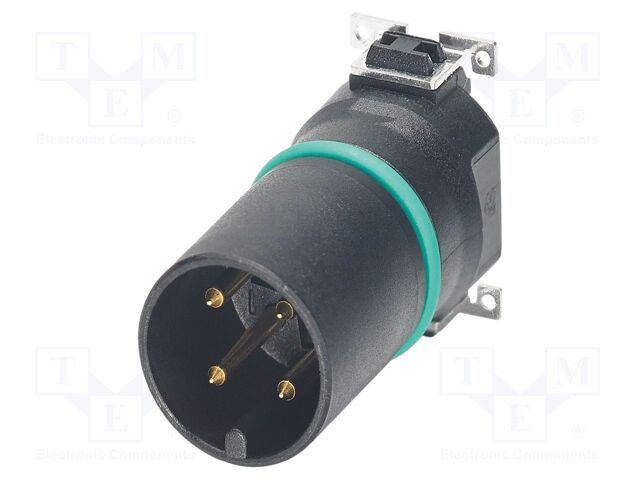 Connector: M12; contact insert; PIN: 4; 250V; straight; SMT; A code