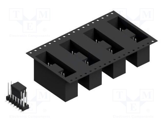 Connector: pin strips; pin header; male; PIN: 14; 2.54mm; SMT; 2x7