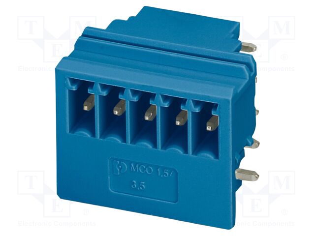 PCB headers, nominal cross section: 1.5 mm?, color: blue, no