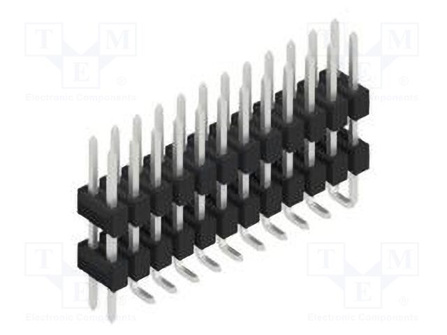 Connector: pin strips; pin header; male; PIN: 24; 2.54mm; SMT; 2x12