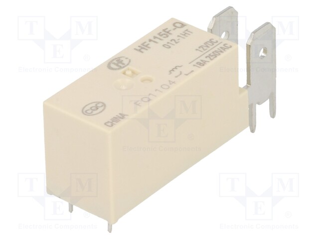 Relay: electromagnetic; SPST-NO; Ucoil: 12VDC; 20A/250VAC; 20A