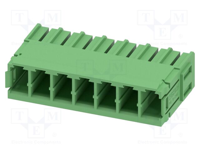 PCB headers, nominal cross section: 6 mm?, color: green, nom