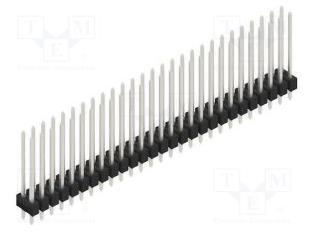 Connector: pin strips; pin header; male; PIN: 54; 2.54mm; THT; 2x27