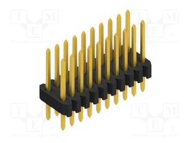 Connector: pin strips; pin header; male; PIN: 20; 1.27mm; THT; 2x10