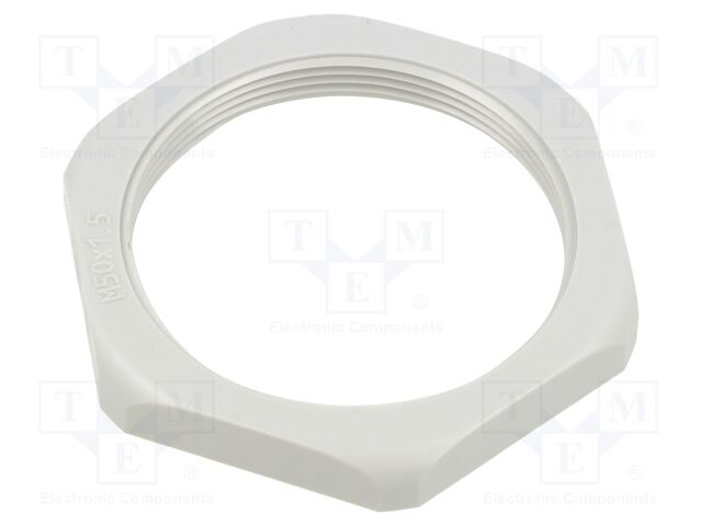 Nut; M50; PA; Thread: metric; Pitch: 1.5; for cable glands
