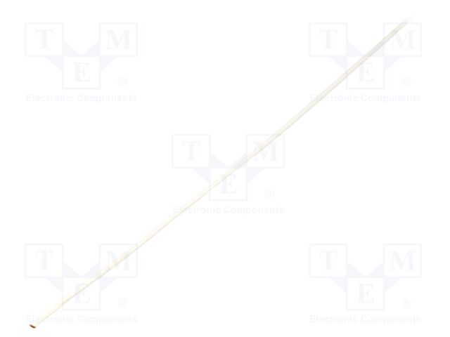 Insulating tube; silicone,fiberglass; white; -60÷250°C; SCS