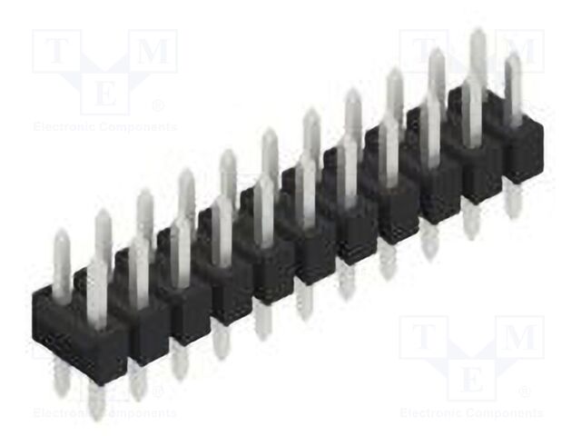 Connector: pin strips; pin header; male; PIN: 22; 2.54mm; THT; 2x11