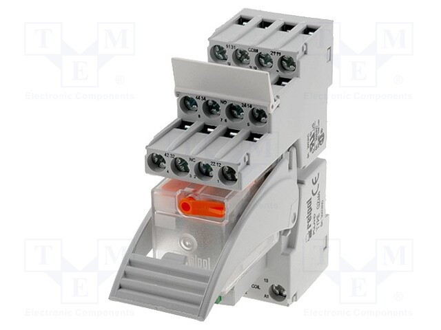 Relay: interface; 4PDT; Ucoil: 48VDC; 6A; 6A/250VAC; 6A/24VDC
