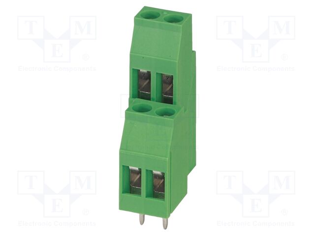 PCB terminal block, number of positions per row: 2, product