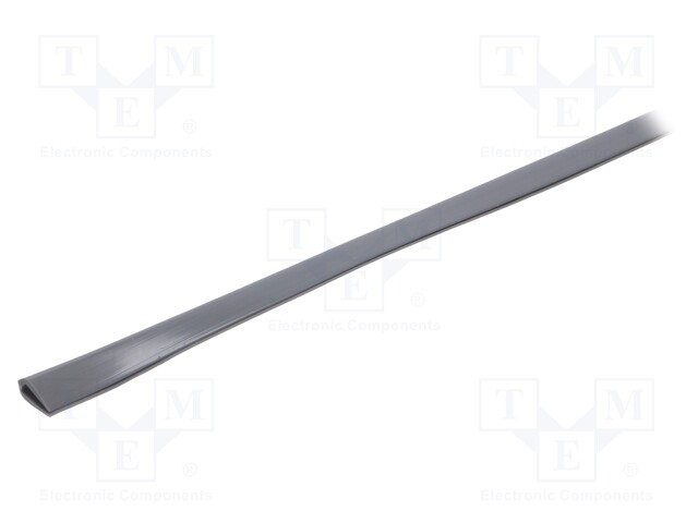 Hole and edge shield; PVC; L: 10m; grey; H: 10mm; W: 5.5mm; -30÷70°C