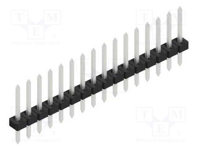Connector: pin strips; pin header; male; PIN: 16; 2mm; THT; 1x16