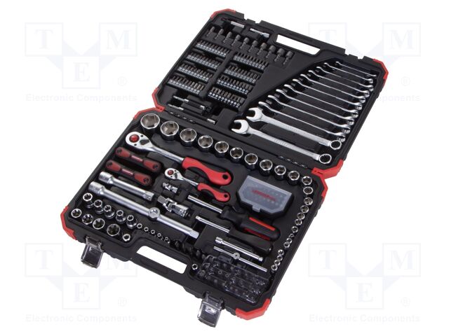 Tools set: general purpose; case; 1/2",1/4"; 232pcs.