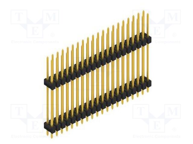 Connector: pin strips; pin header; male; PIN: 40; 2.54mm; THT; 2x20