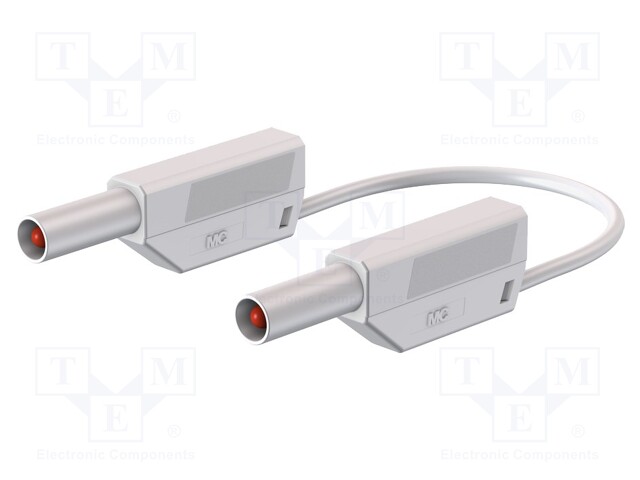 Test lead; PVC; 1.5m; white; 32A; 1kV; Cond.cross sec: 2.5mm2